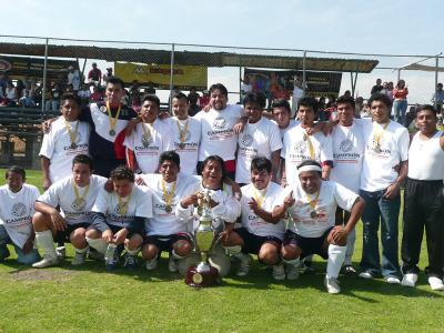 Campeones de futbol en Atlixco